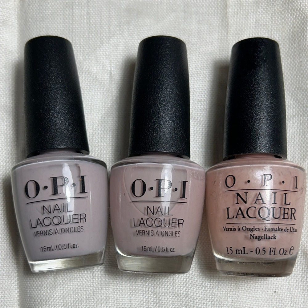 OPI bundle of 3 colors: pink blush